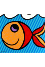 Britto Boom Fish by Romero Britto (Signed Poster)