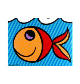 Britto Boom Fish by Romero Britto (Signed Poster)