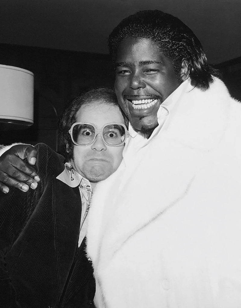 James Fortune Elton John and Barry White, 1975 by James Fortune