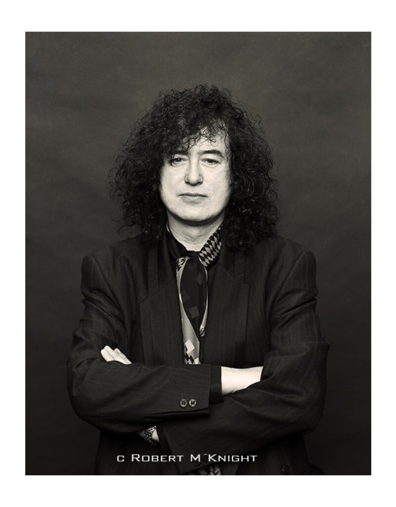 Knight Jimmy Page, Rock Walk Induction, Hollywood, 1993 by Robert Knight