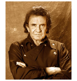 Johnny Cash Sepia by Robert Knight