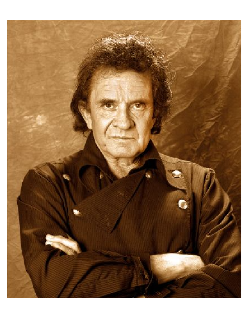 Johnny Cash Sepia by Robert Knight