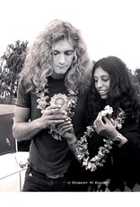 Knight Robert Plant Gets Lai’d, Honolulu Airport, 1969 by Robert Knight