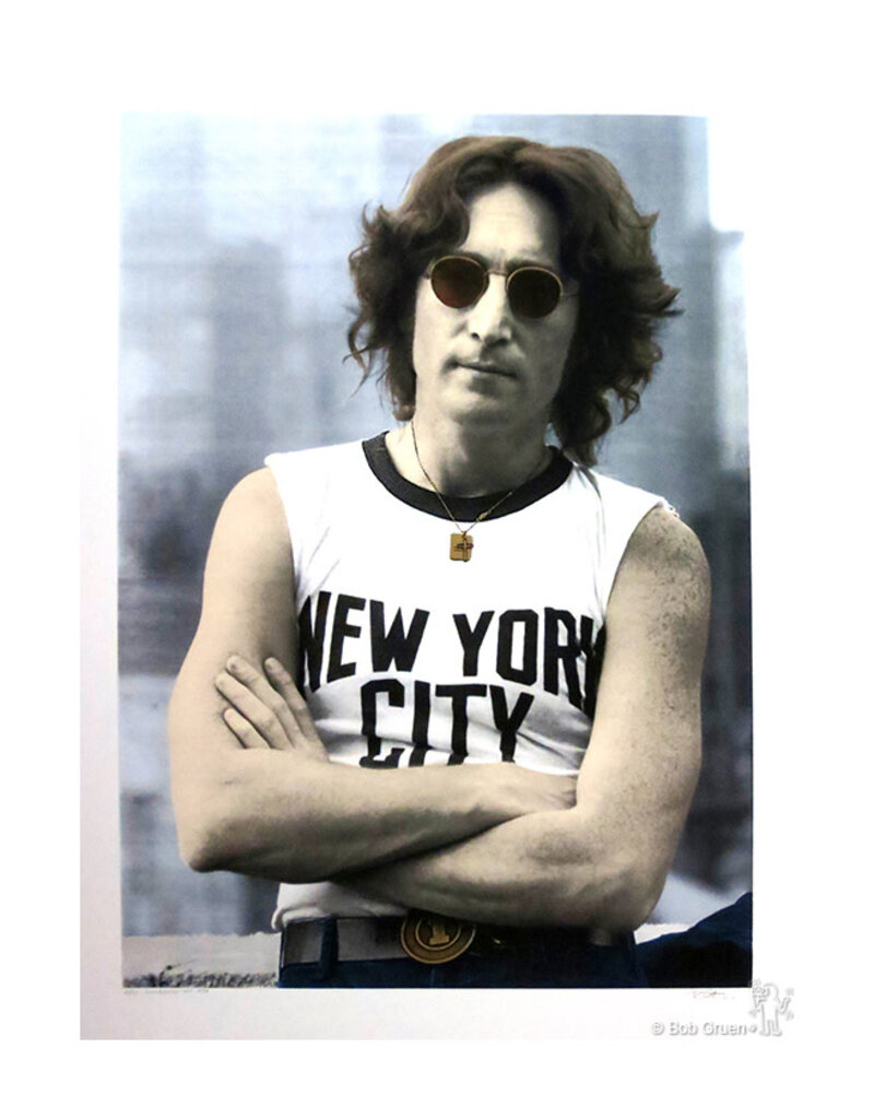 Gruen John Lennon, NYC T-shirt, 1974 by Bob Gruen