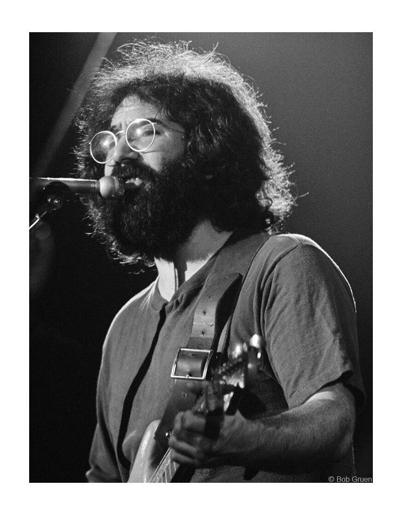 Gruen Jerry Garcia, NYC 1971 by Bob Gruen