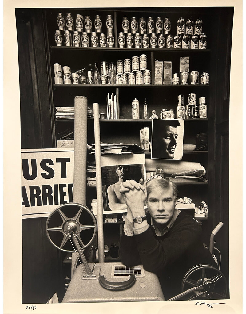 Heyman The Pop Artists: Andy Warhol with 16mm Film Projector, 1964 by Andy Warhol