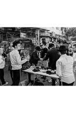 יִשַׁי Men Wrapping Tefillin, Carmel Market, Israel, Dec 2023 by יִשַׁי