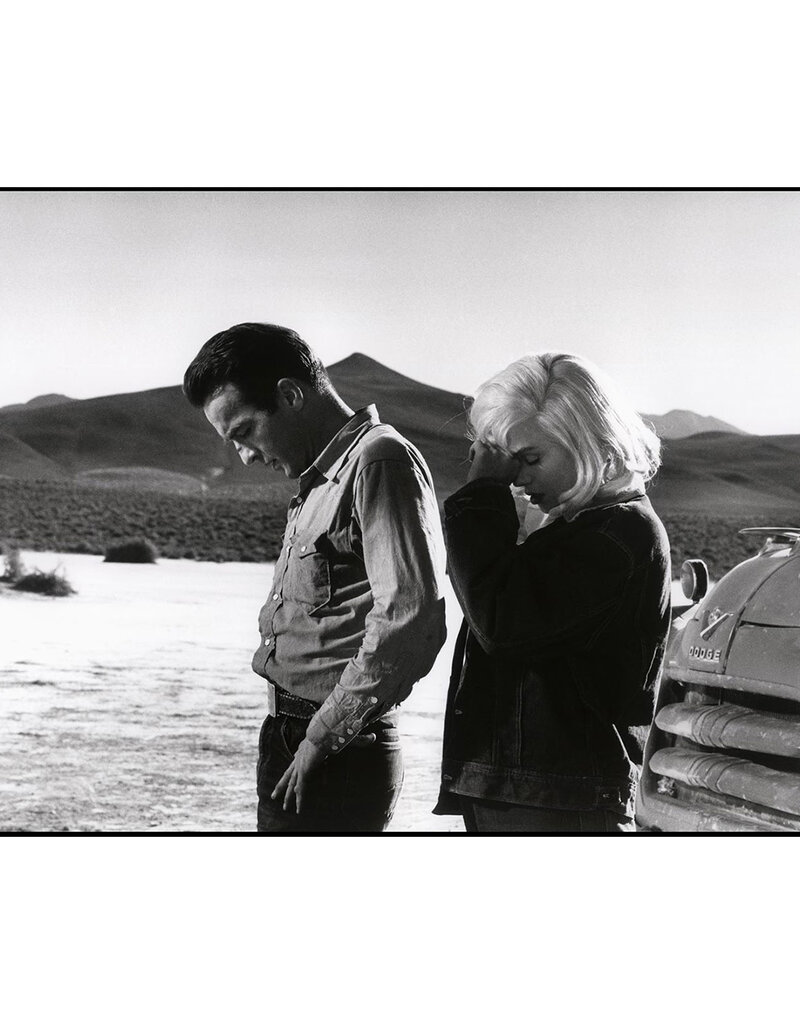 Arnold Marilyn Monroe and Montgomery Clift during filming of 'The Misfits' - USA,  Nevada, 1960 by Eve Arnold