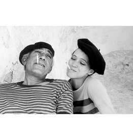 Arnold SPAIN. Mallorca. Anthony QUINN and Anna KARINA on the set of Guy Green's 'The Magus'. 1976 by Eve Arnold