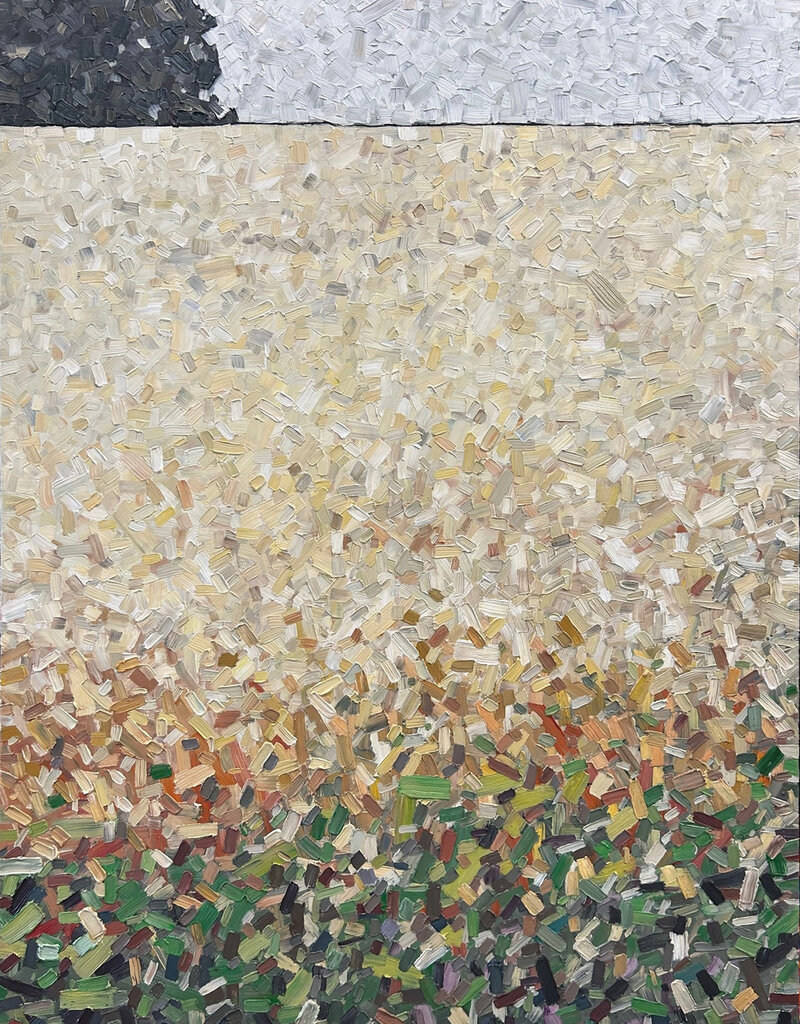Grieve Rainy Wheat Field by David Grieve (Original)