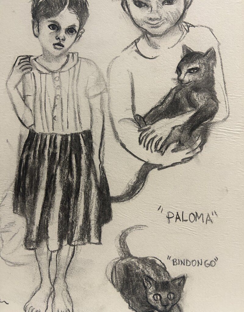 Lasker Amalia, Paloma, and Bindongo (Original) by Joe Lasker
