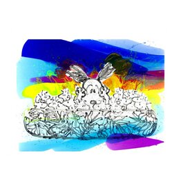 Everhart Floating with my Homies by Tom Everhart