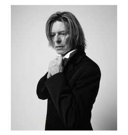 Rock Bowie in Black Jacket Looking Down NYC 2002  by Mick Rock