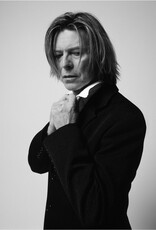 Rock Bowie in Black Jacket Looking Down NYC 2002  by Mick Rock