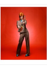 Rock Bowie, Sax Full Length Colour, London 1973  by Mick Rock