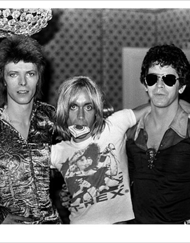 Rock Bowie, Iggy & Lou Reed 2, Dorchester Hotel, London 1972  by Mick Rock
