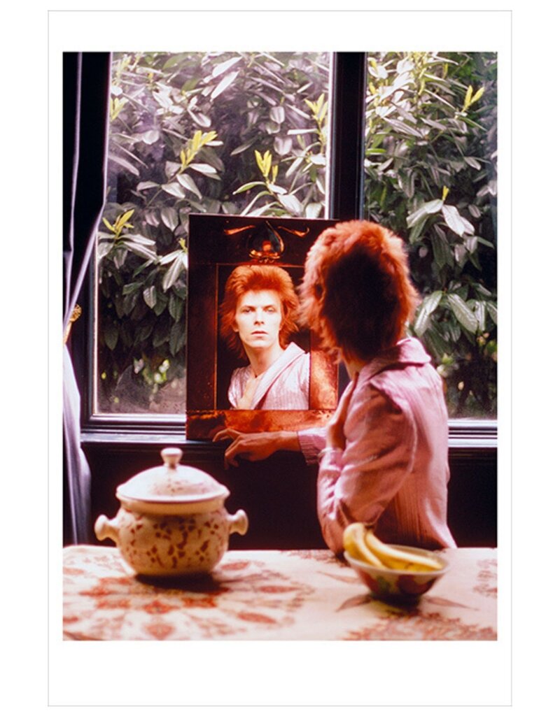 Rock Bowie In Mirror, Haddon Hall, UK 1972, 4060  by Mick Rock