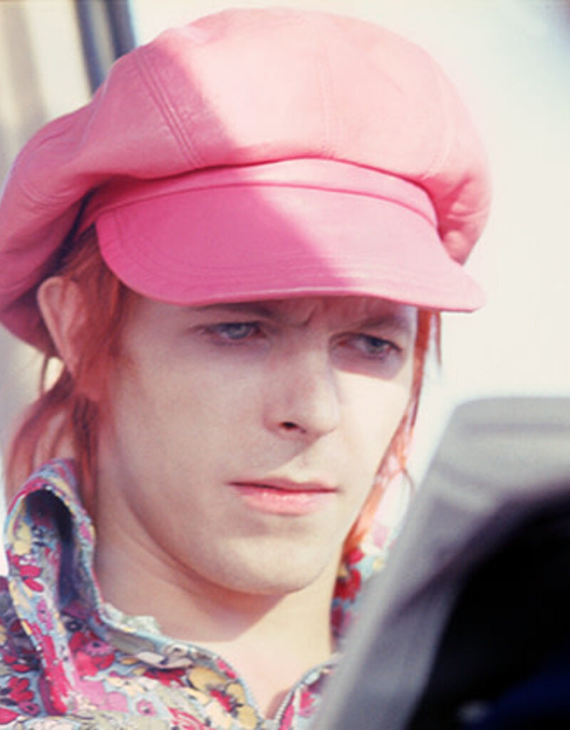 Rock Bowie in Pink Cap, USA 1972  by Mick Rock