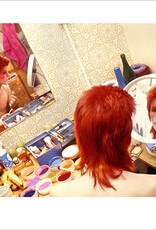Rock Bowie Make Up Circle Mirror, Scotland 1973  by Mick Rock