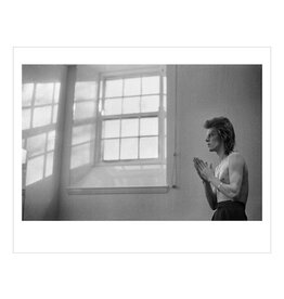 Rock Bowie Praying By Windows, Scotland 1973  by Mick Rock