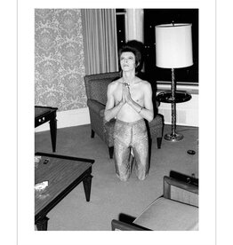 Rock Bowie Praying on Knees, Chicago 1972  by Mick Rock