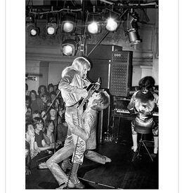 Rock Bowie Ronson Guitar Fellatio, Oxford Town Hall, UK 1972  by Mick Rock