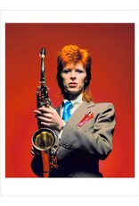 Rock Bowie Sax C U Color 1, London 1973 by Mick Rock