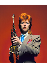 Rock Bowie Sax C U Color 1, London 1973 by Mick Rock