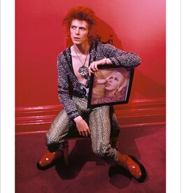 Rock Bowie With Hunky Dory Album Cover, Haddon Hall, UK 1973 by Mick Rock