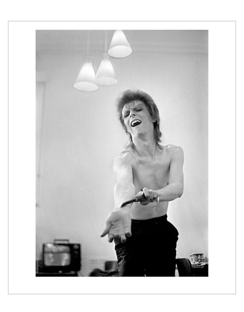 Rock Bowie Wrist Slash, Scotland 1973 by Mick Rock