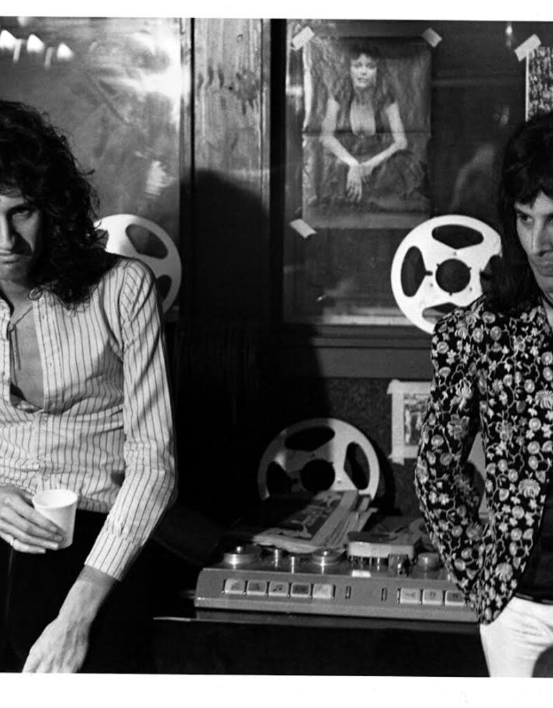 Rock Brian May and Freddie Mercury Recording, London, 1975 by Mick Rock