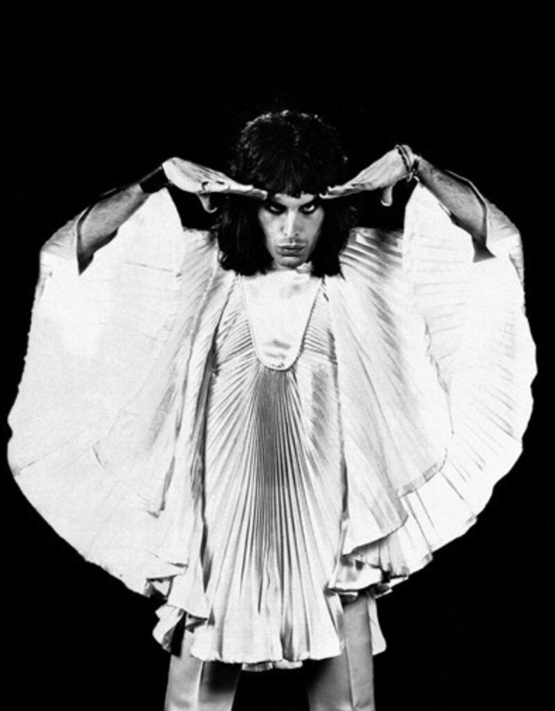Rock Freddie White Tunic by Mick Rock