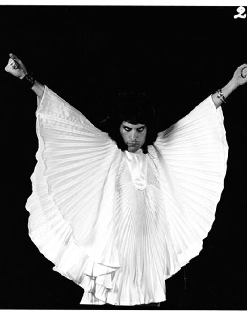 Rock Freddie White Tunic #3 by Mick Rock
