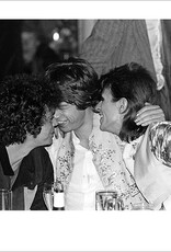 Rock Lou Reed, Mick Jagger and David Bowie Cuddling at Cafe Royal, London 1973 by Mick Rock