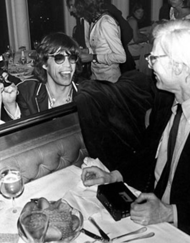 Rock Mick Jagger and Andy Warhol, New York 1976 by Mick Rock