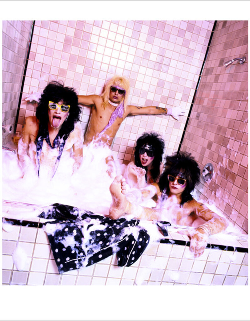 Rock Motley Crue Bubble Bath 2, LA 1986 by Mick Rock