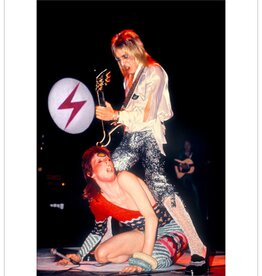 Rock Ronson Straddling Bowie, UK 1973 by Mick Rock