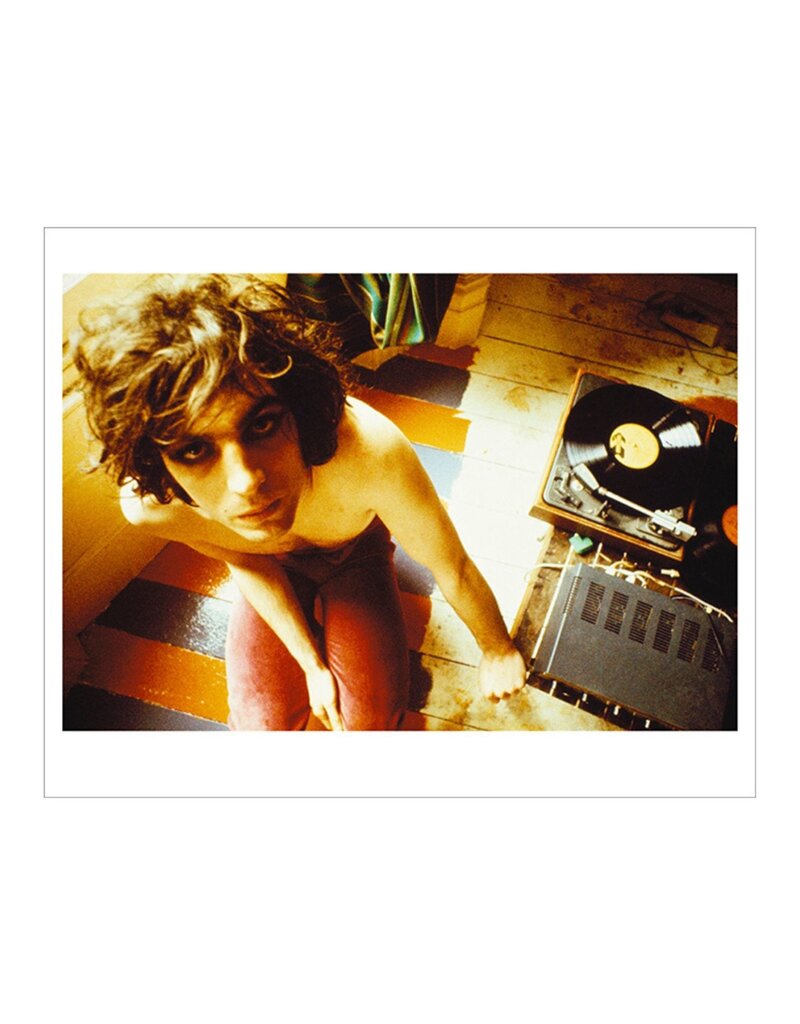 Rock Syd Barrett with Record Player, London 1969 by Mick Rock