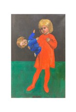 Lasker Girl with Doll (Original) by Joe Lasker