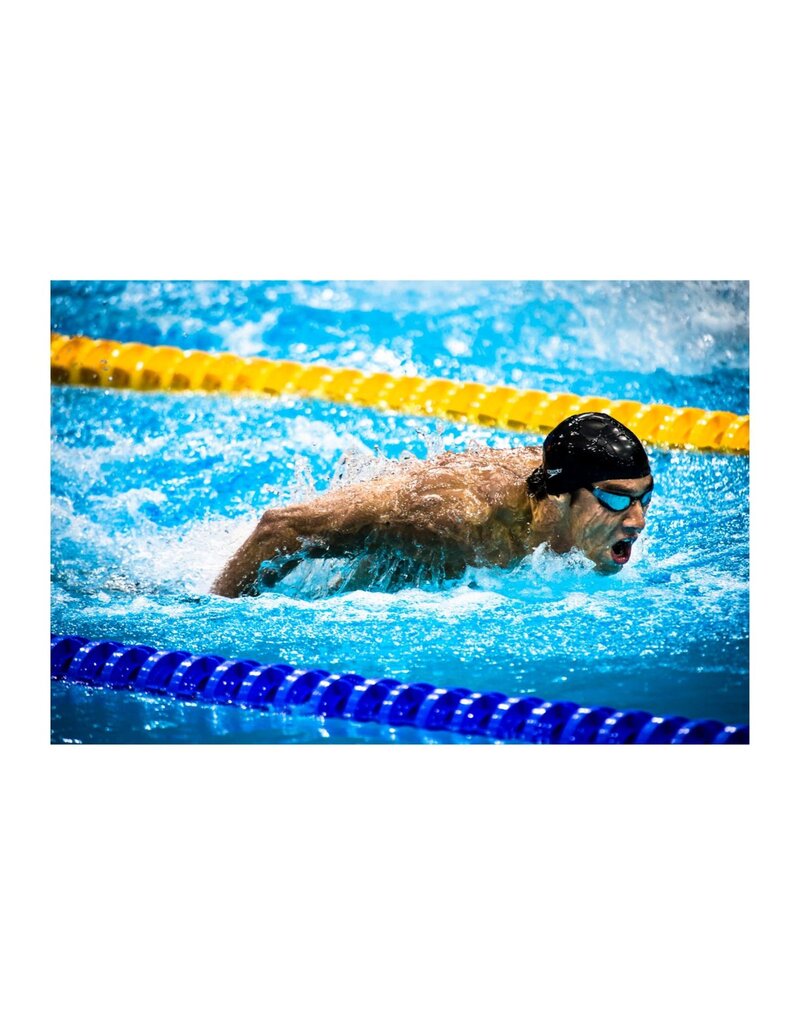 stoltman Michael Phelps, Competing in the 200 meter Butterfly at the London Olympics by Adam Stoltman