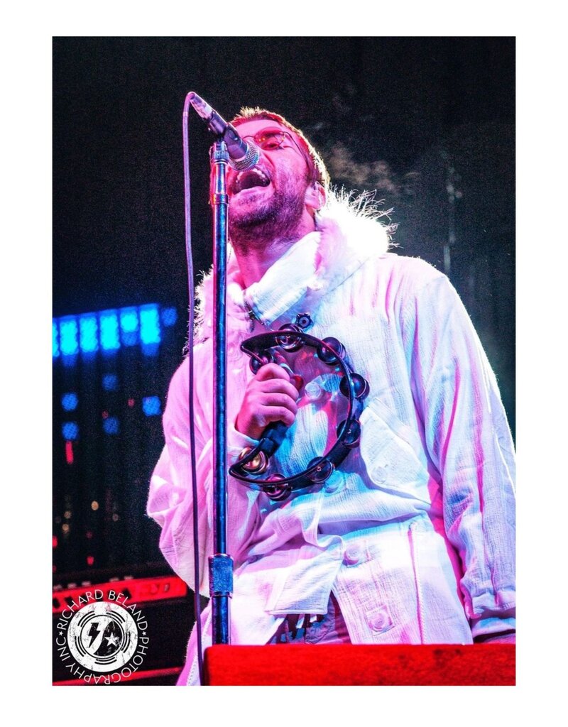 Beland Oasis - Liam Gallagher Glastonbury Festival, UK  2004.  by Richard Beland