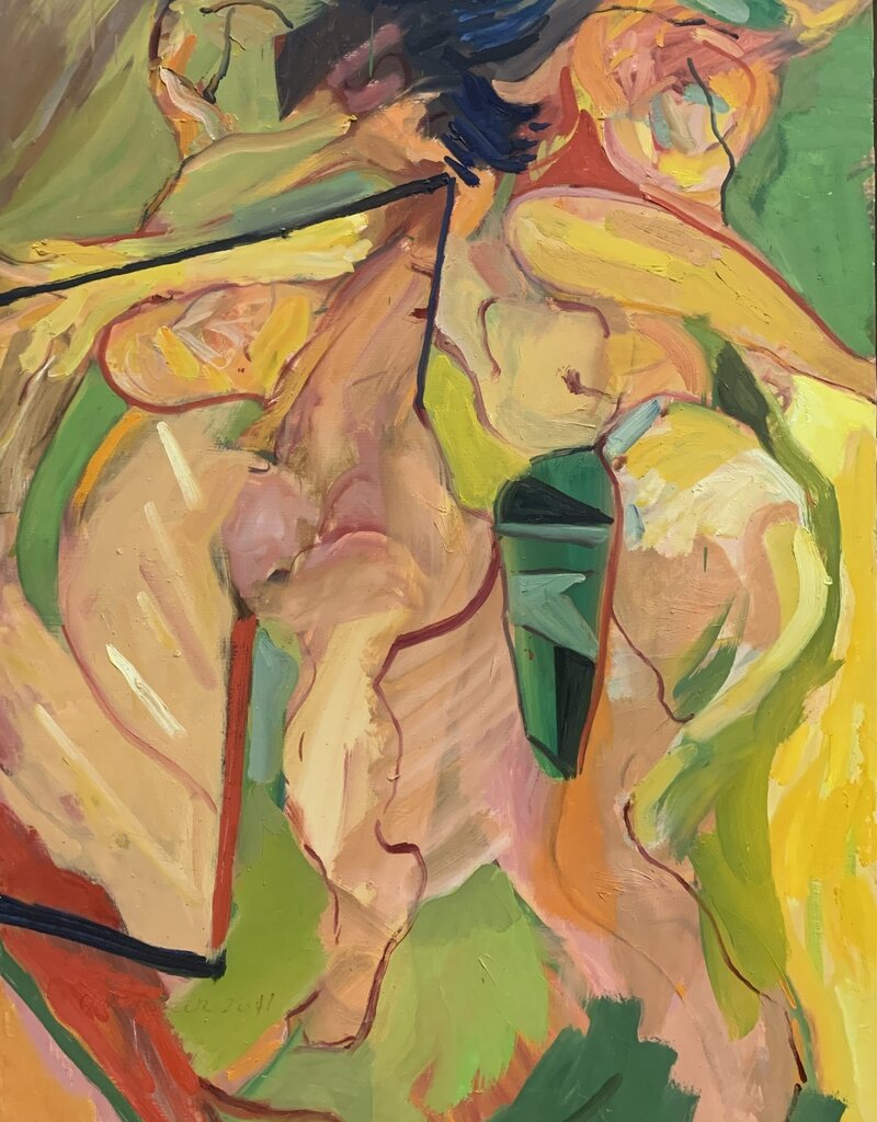 Gordaneer Two in a Mirror (Original) by James Gordaneer