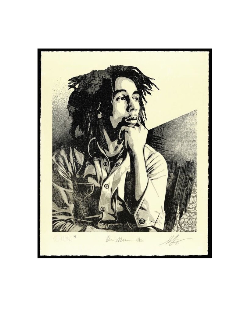 Fairey Bob Marley 40th I (Soul Rebel) Dennis Morris by Shepard Fairey