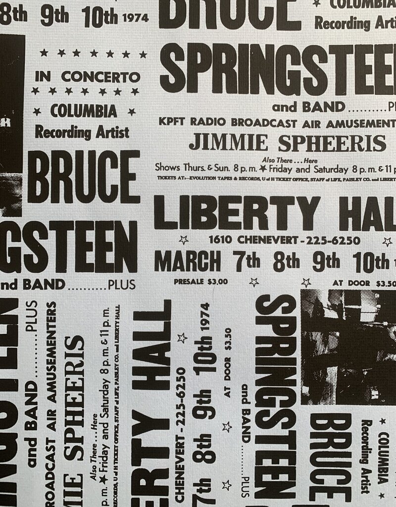 Springsteen Liberty Hall Show Prints by Nicki Germaine