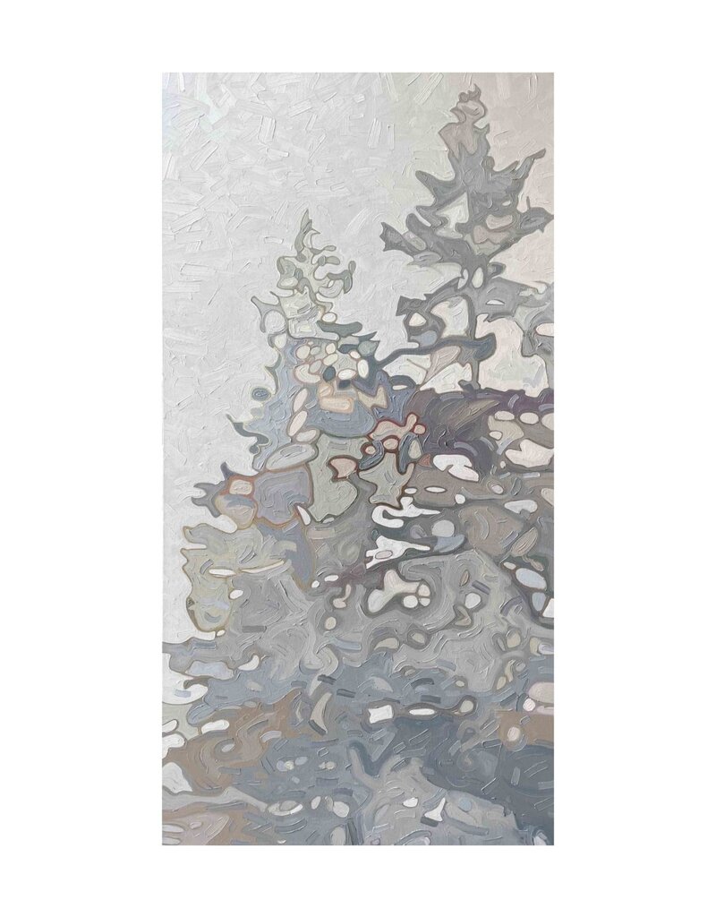 Grieve Foggy Tree Top 7 (Original) by David Grieve