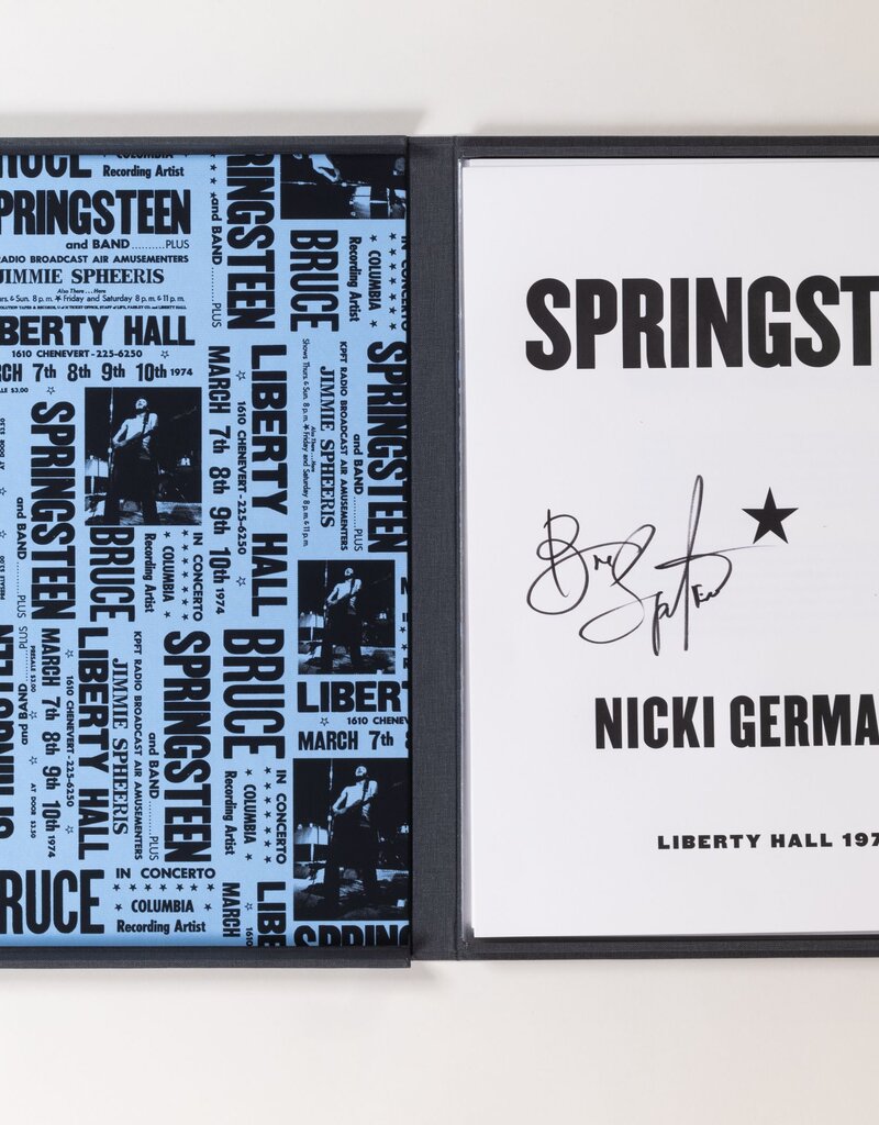 Germaine Springsteen Liberty Hall 1974  (Portfolio) By Nicki Germaine