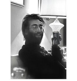 Pang Drinking My Dr. Pepper, NYC 1970 by May Pang