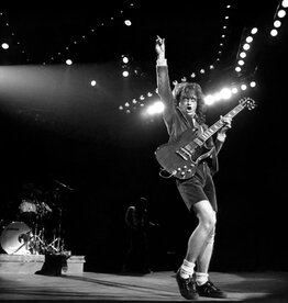 Goldsmith AC/DC, Angus Young, NYC, 1983 by Lynn Goldsmith
