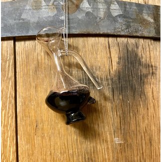 3.5" Glass Wine Decanter Orn