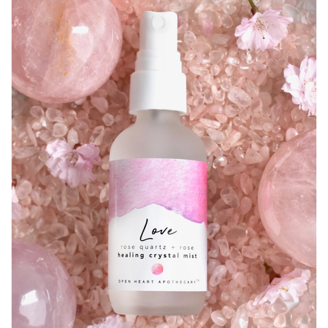 Love Crystal Mist - Essential Oils and Rose Quartz